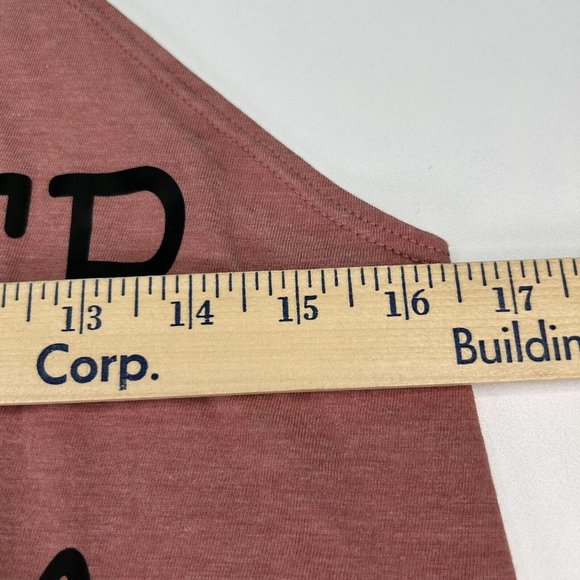 Womens Shirt Size Small S Sleevless Tank Light Mauve Soft Lightweight Mom Life - Picture 3 of 7